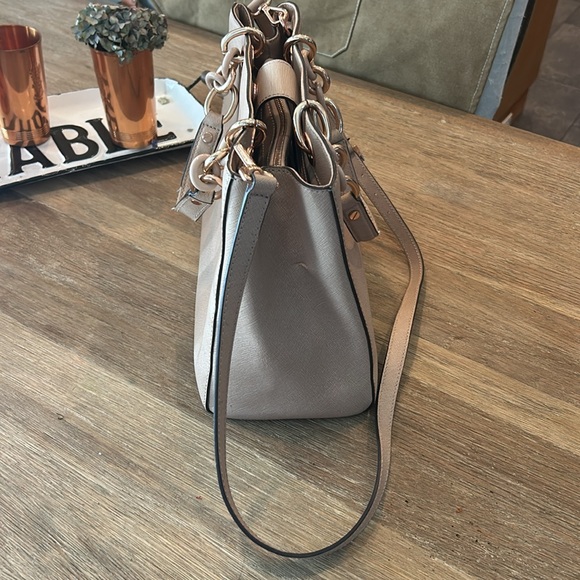 Michael Kors Cynthia Medium Convertible Saffiano Leather Satchel - Picture 6 of 13